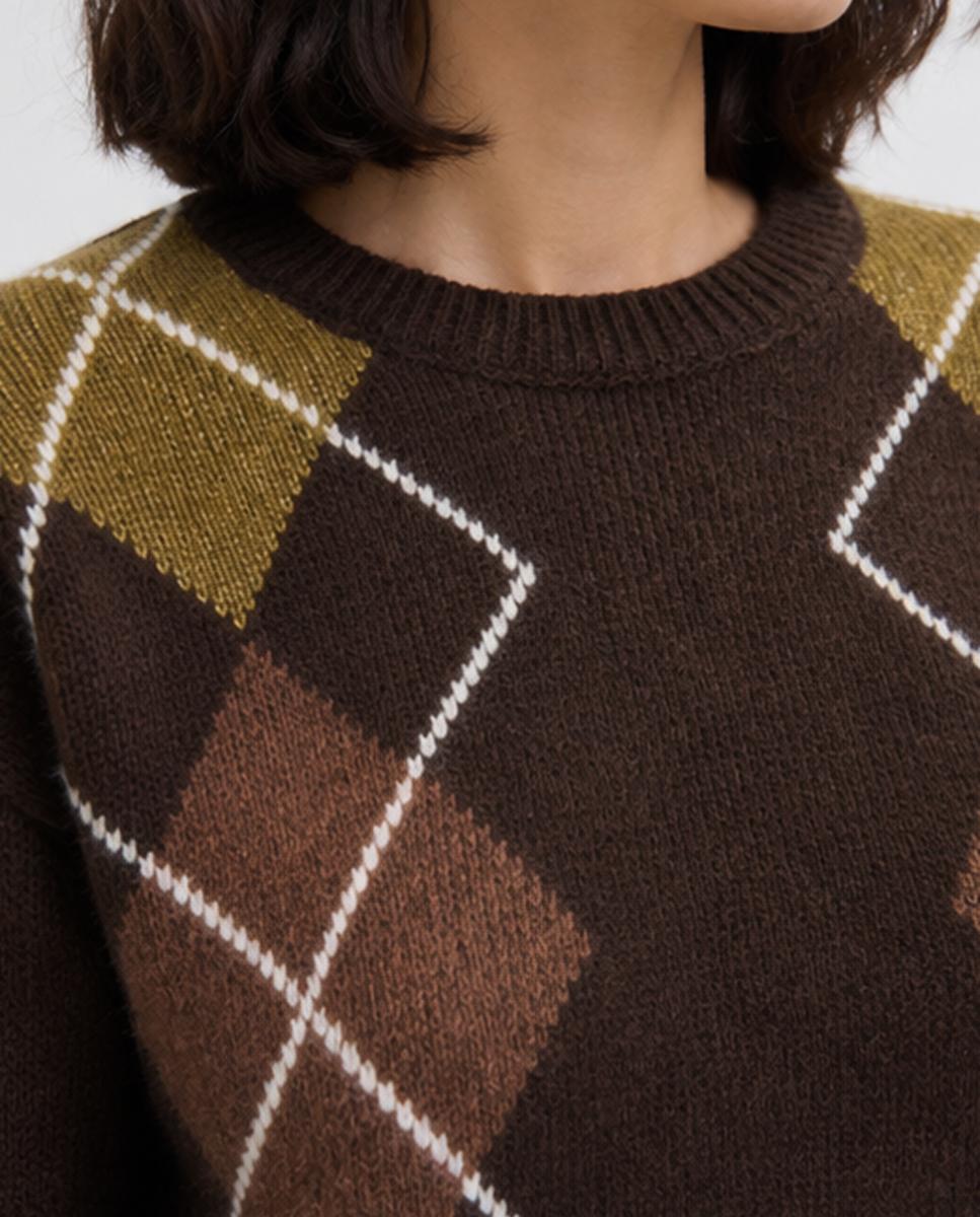 Jersey de mujer manga larga - Jack & Jones - Marrón oscuro Marrón oscuro-6