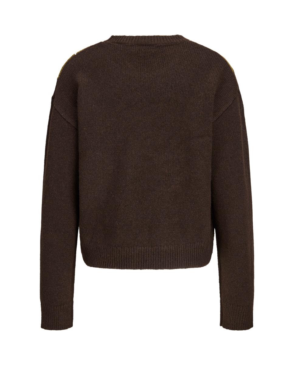 Jersey de mujer manga larga - Jack & Jones - Marrón oscuro Marrón oscuro-8