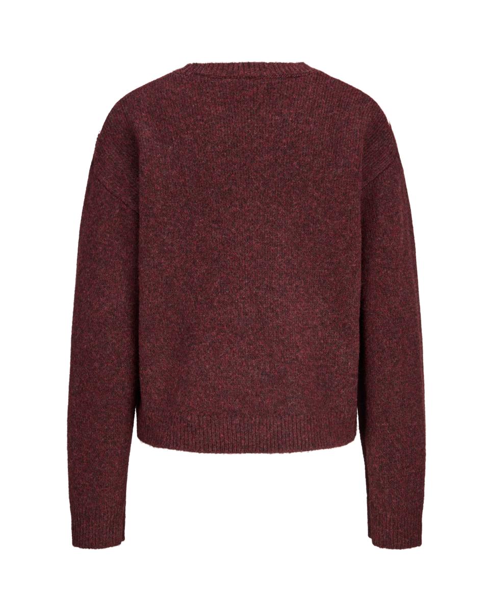 Jersey de mujer manga larga - Jack & Jones - Rojo Granate Rojo Granate-8
