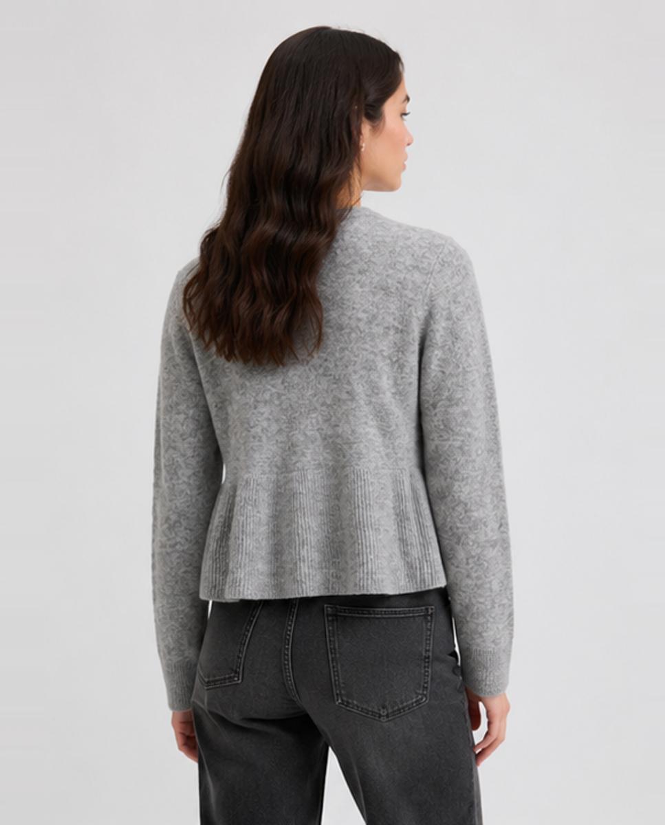 Cárdigan de mujer manga larga - Jack & Jones - Gris claro Gris claro-2
