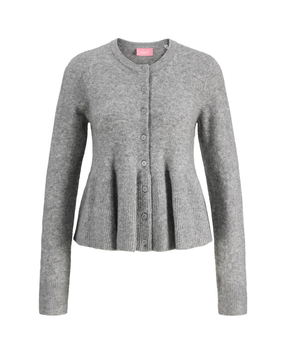 Cárdigan de mujer manga larga - Jack & Jones - Gris claro Gris claro-5