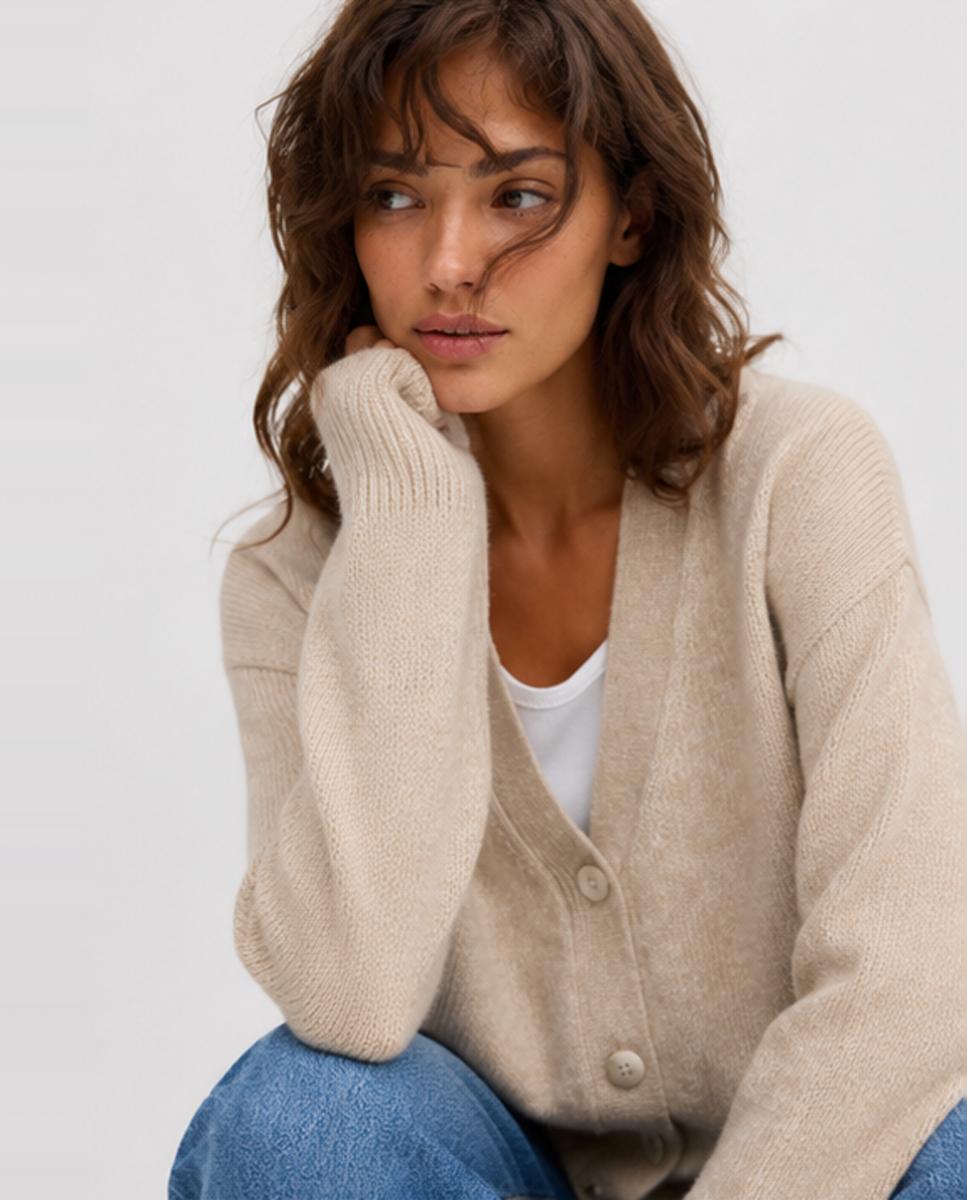 Imagen 3 de Cárdigan de mujer - Jack & Jones - Beige Beige