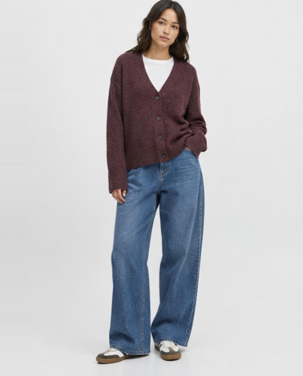 Imagen 4 de Cárdigan de mujer - Jack & Jones - Granate Granate