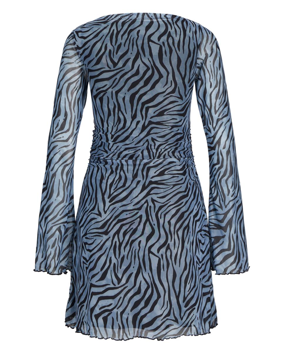 Vestido Mini de Tule Multicolor-6