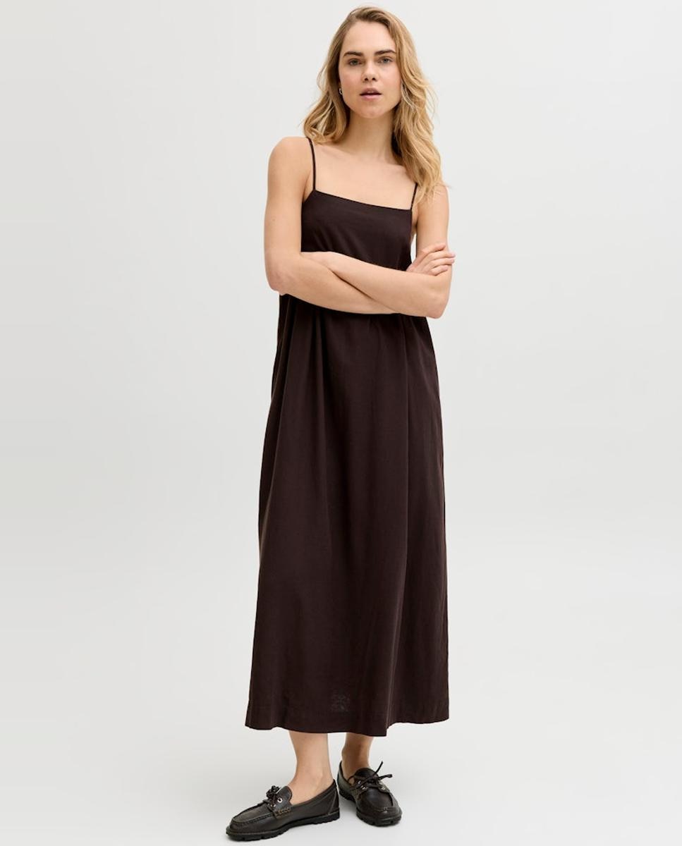 Jack & Jones - Vestido largo de tirantes con cuello cuadrado.