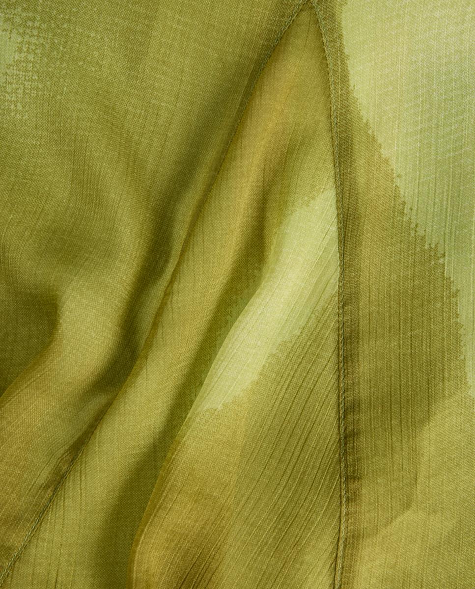 Vestido Curto Estampado com Gola Halter Verde-7