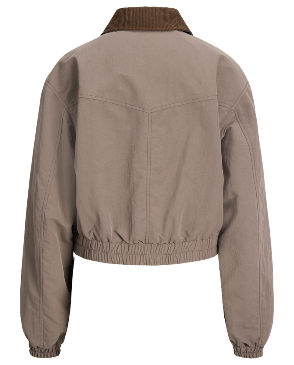 Blusão Tipo Bomber Castanho-claro-6
