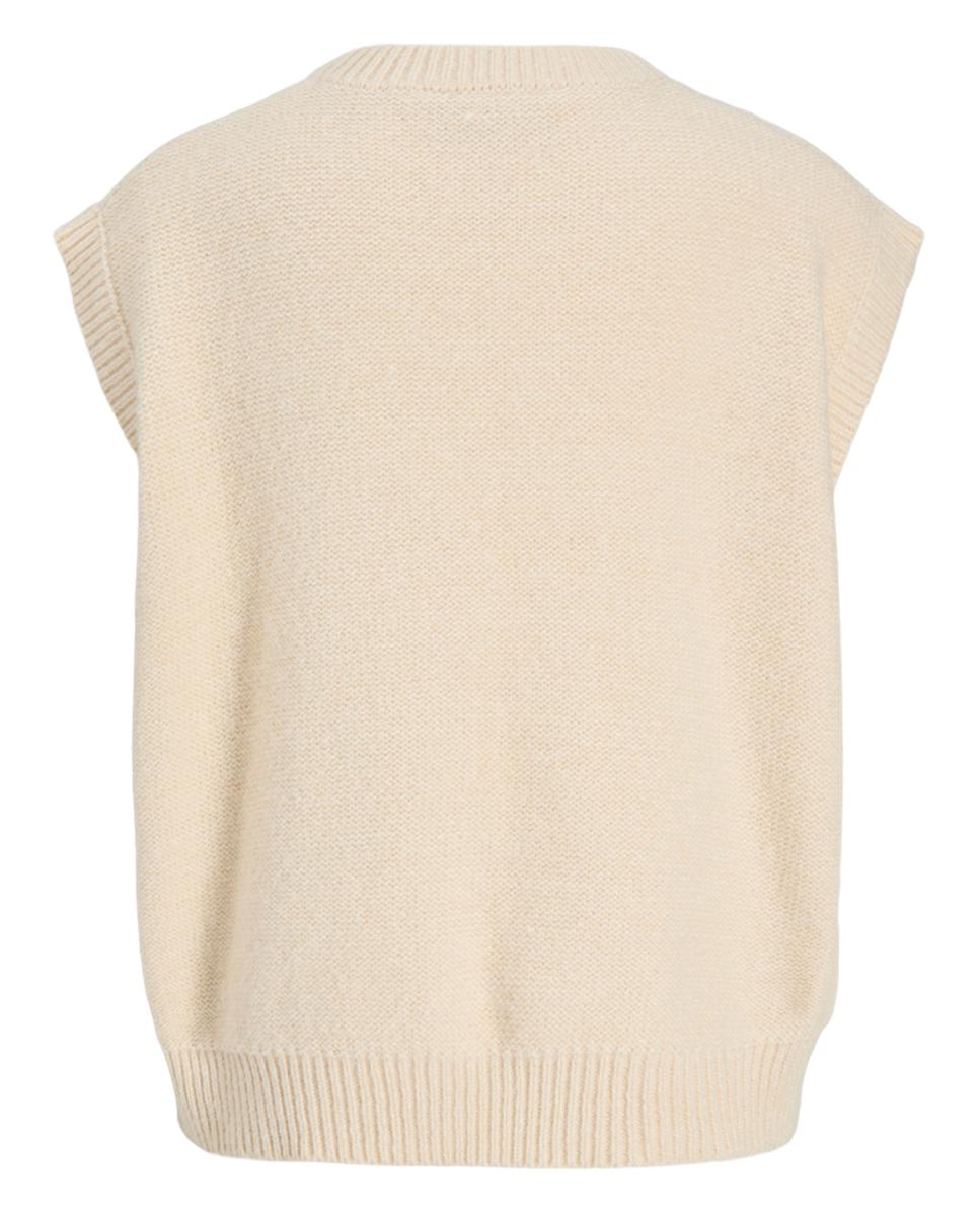 Colete de malha Creme-6
