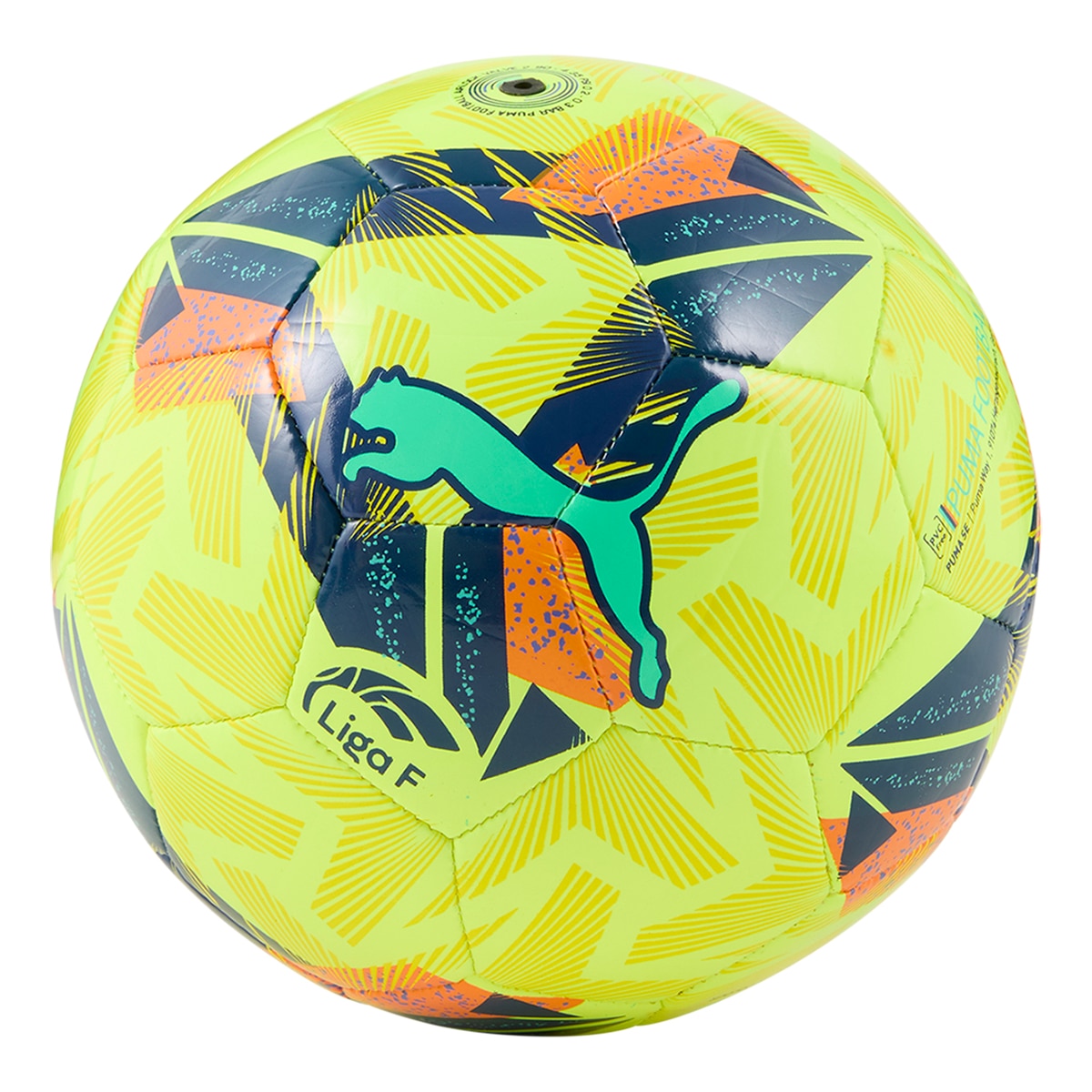 Mini Bola de Futebol Orbita Liga F Hybrid 2024-2025 Amarelo-2