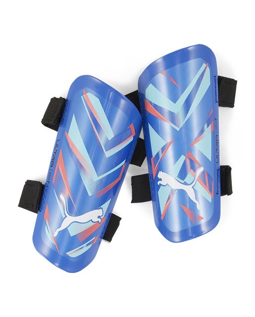 Caneleiras de Futebol Ultra Light Strap Azul-1