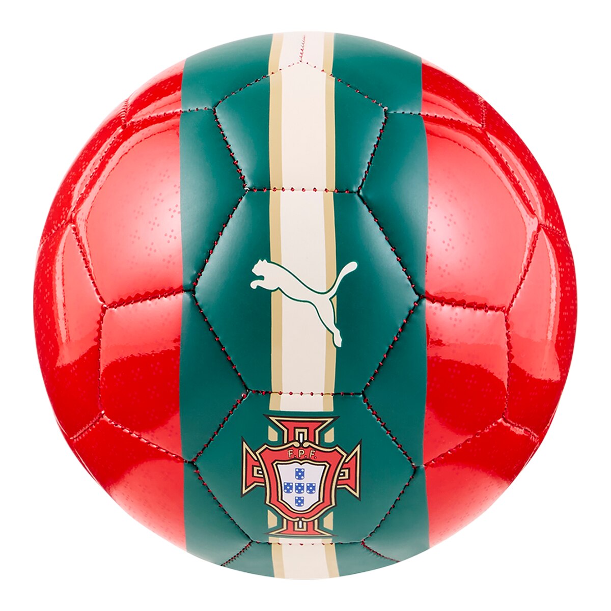 Mini Bola de Futebol Portugal Fan Ball Vermelho-2