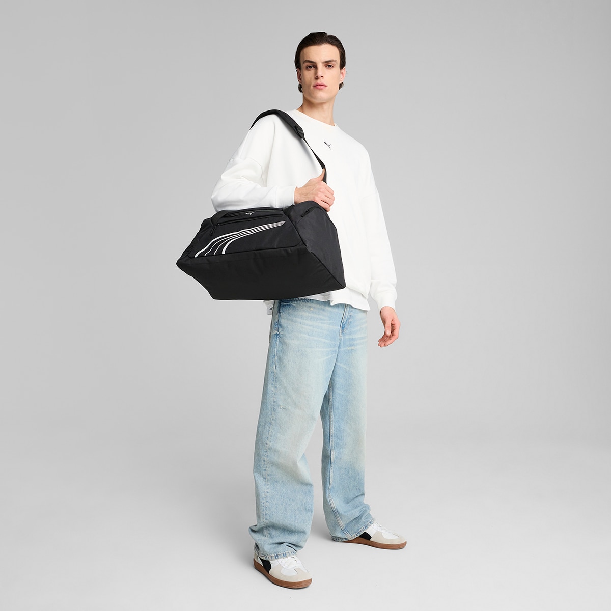 Mala Desportiva Unissexo Fundamentals Sports Preto-5