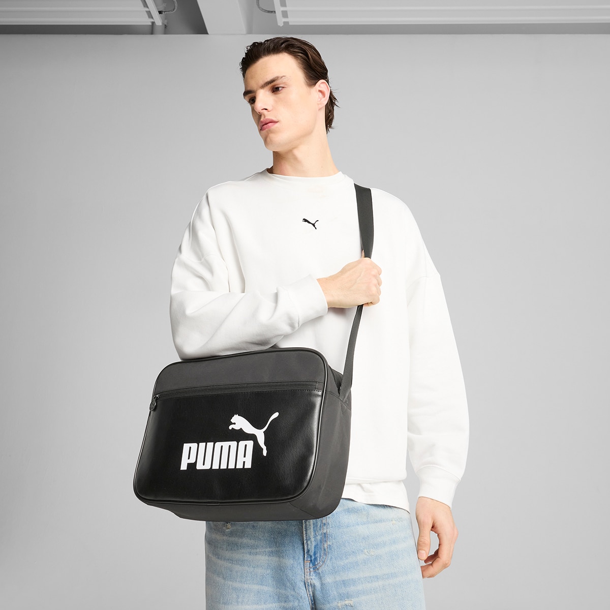 Saco de desporto Campus Reporter Puma Preto-4