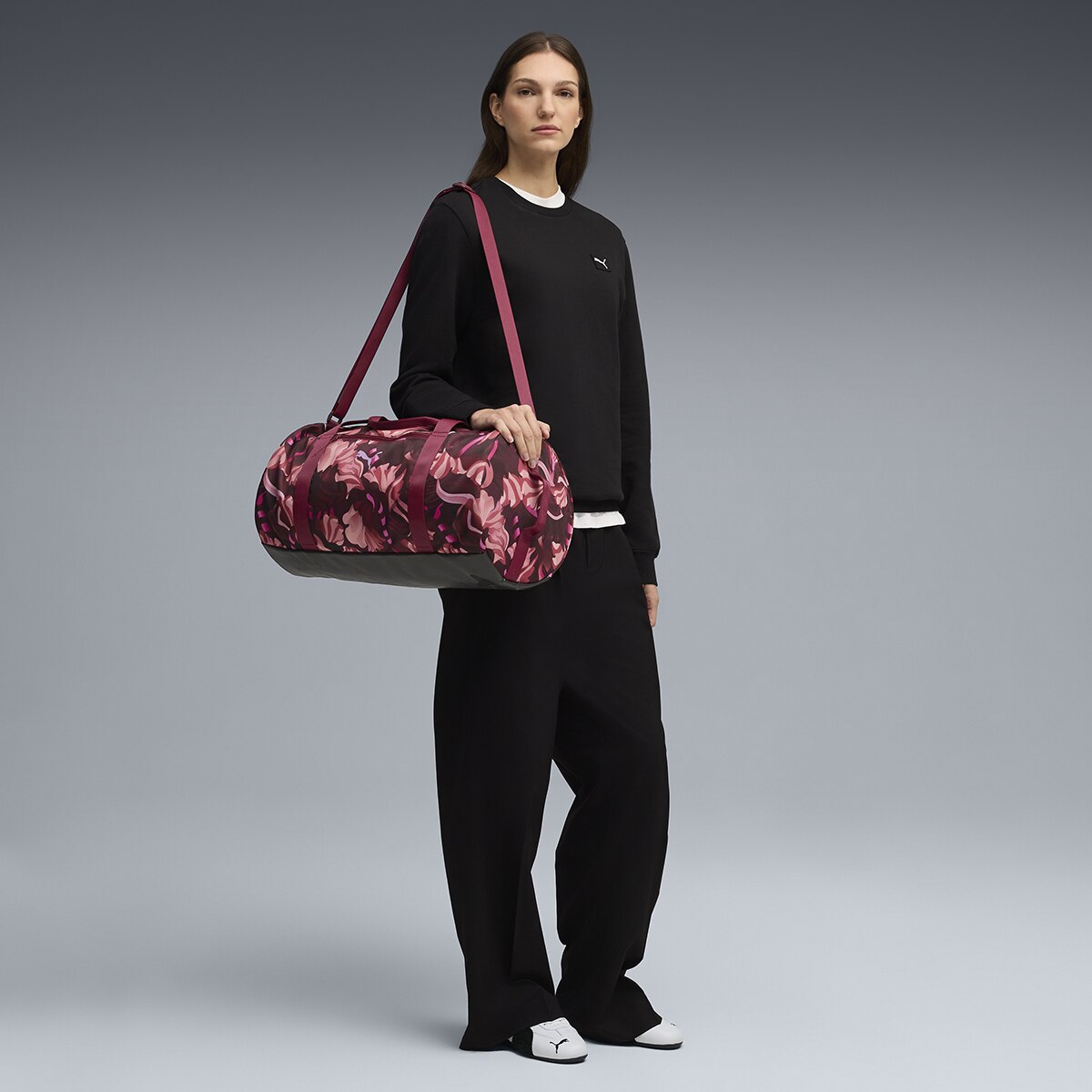 Saco de Desporto AT ESS Floral Ribbon de Mulher Vermelho-4