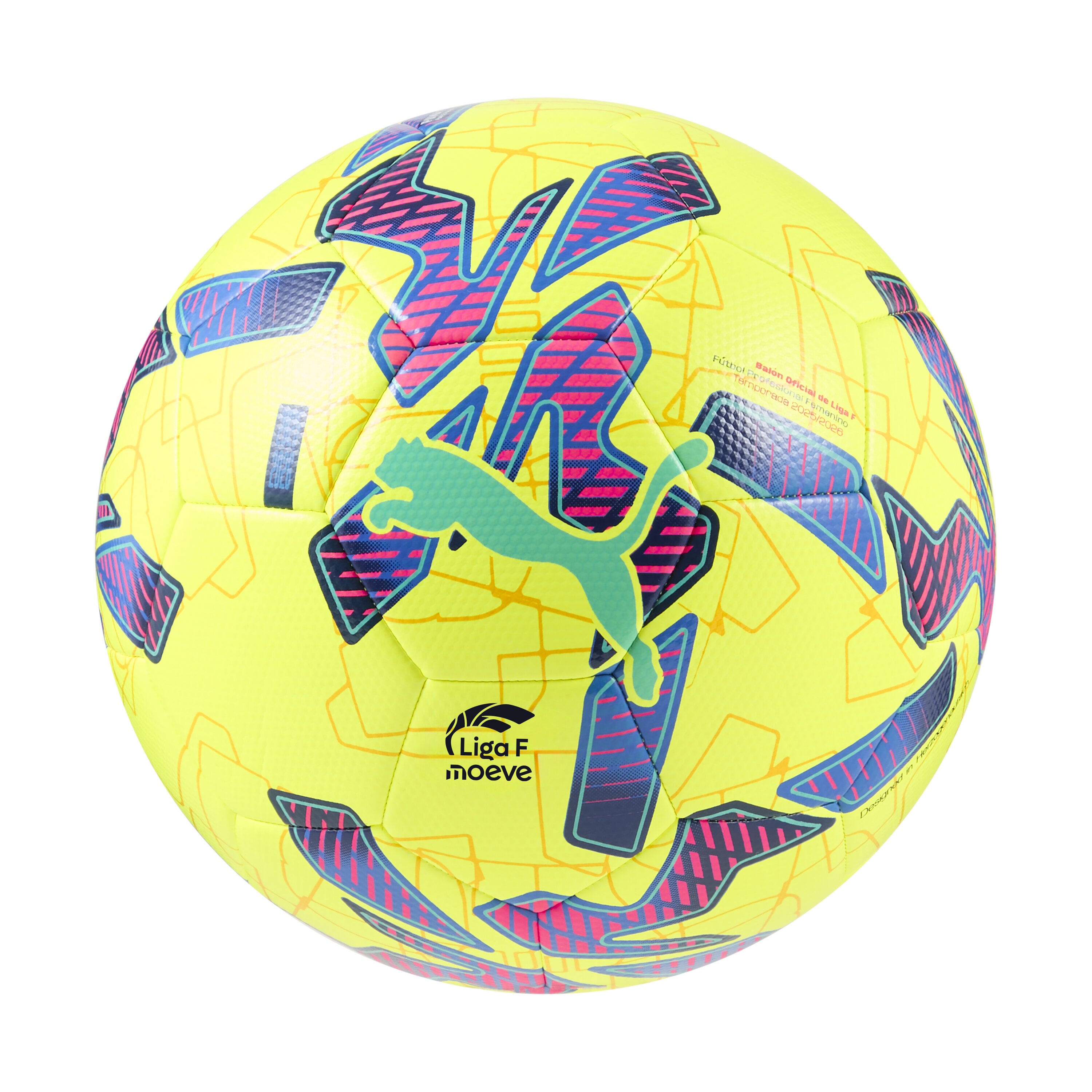 Imagem 0 de Bola de Futebol Liga F Hybrid Yellow Unissexo