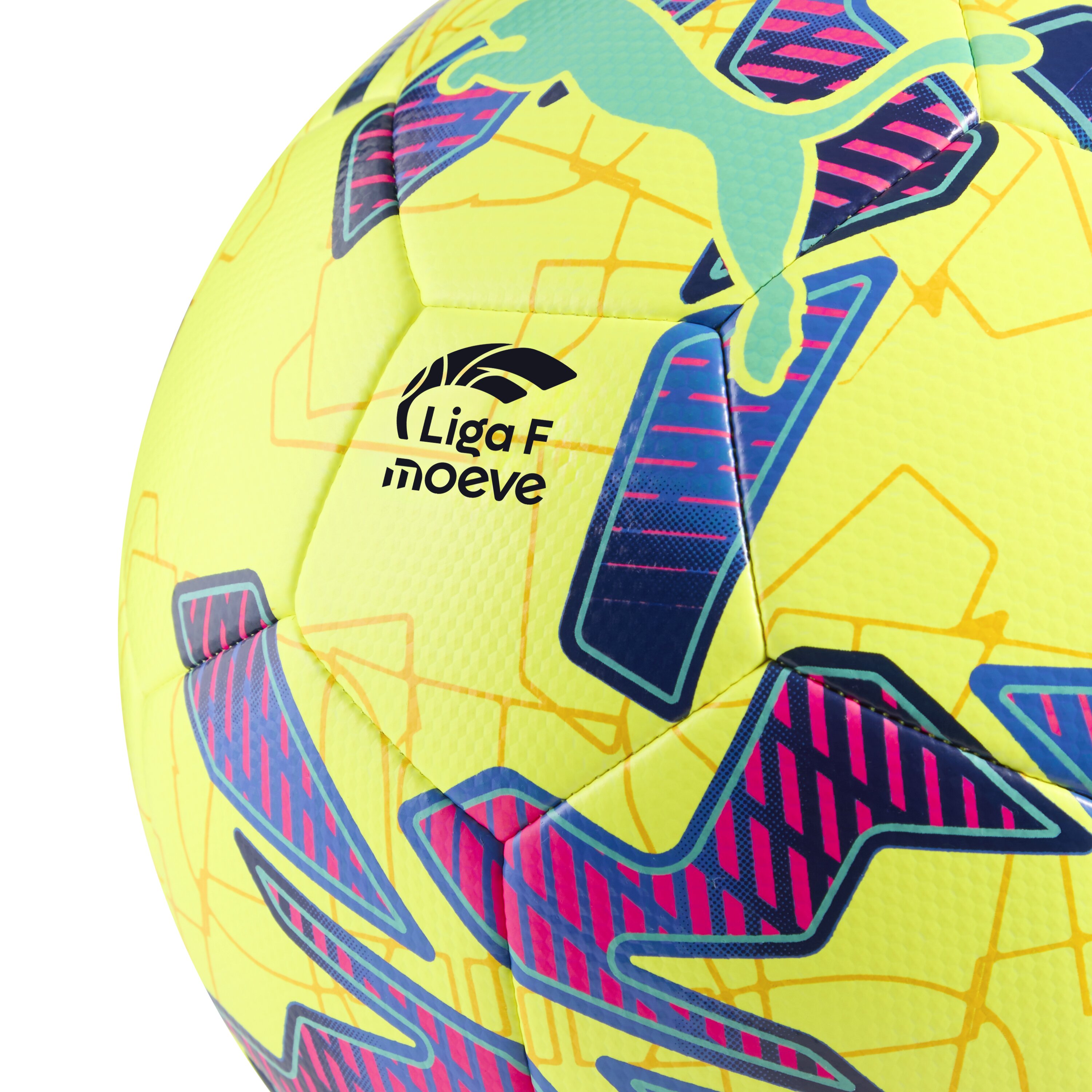 Bola de Futebol Liga F Hybrid Yellow Unissexo Amarelo-3