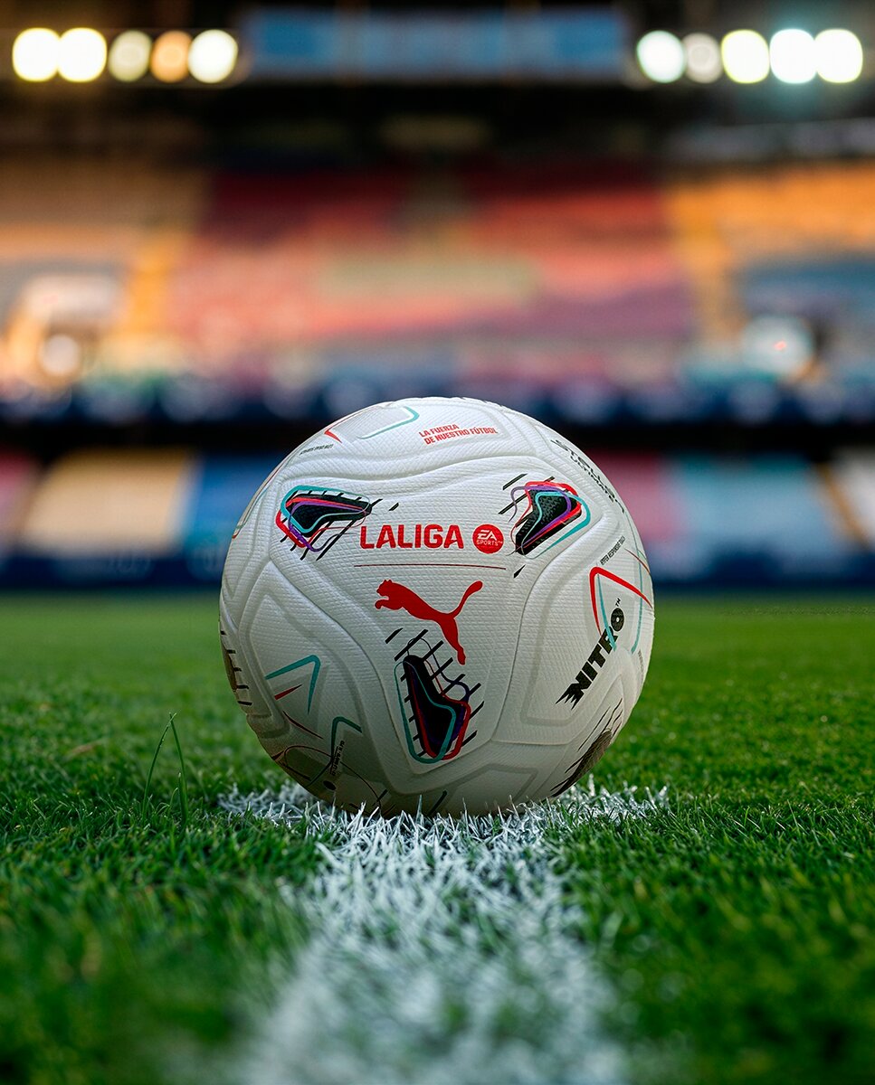 Bola de Futebol  STELLAR Cup LALIGA Puma Branco-3