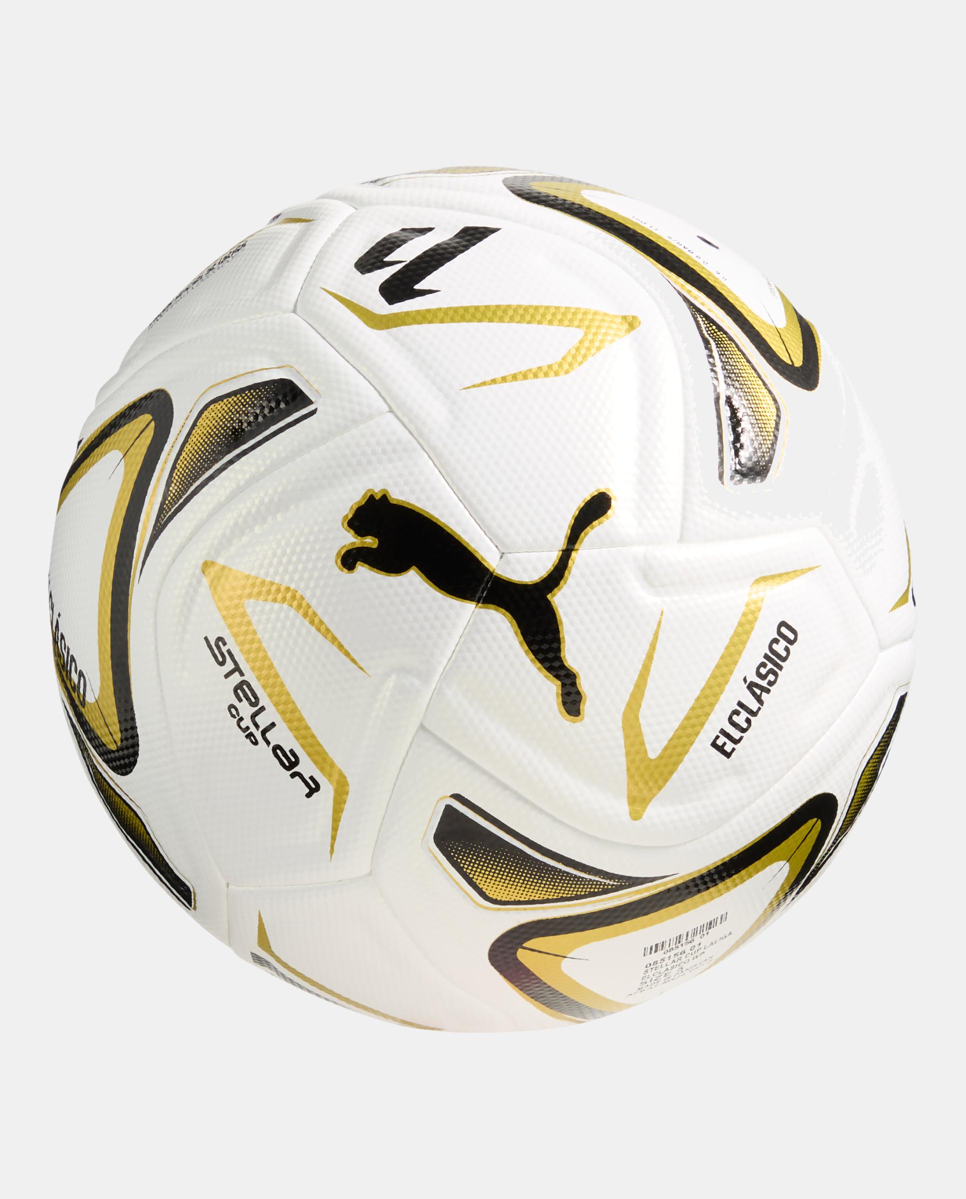 Bola de Futebol  STELLAR Cup LALIGA ELClasico WP Puma Branco-2