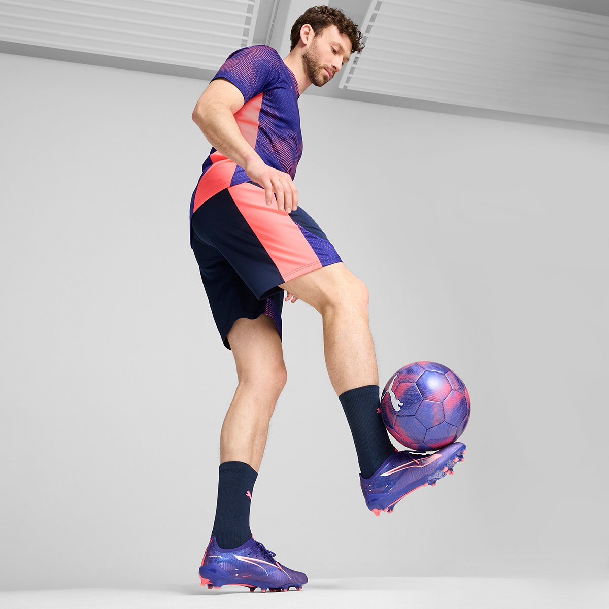 Chuteiras de Futebol de Homem King Ultimate FG/AG Branco / Azul-8