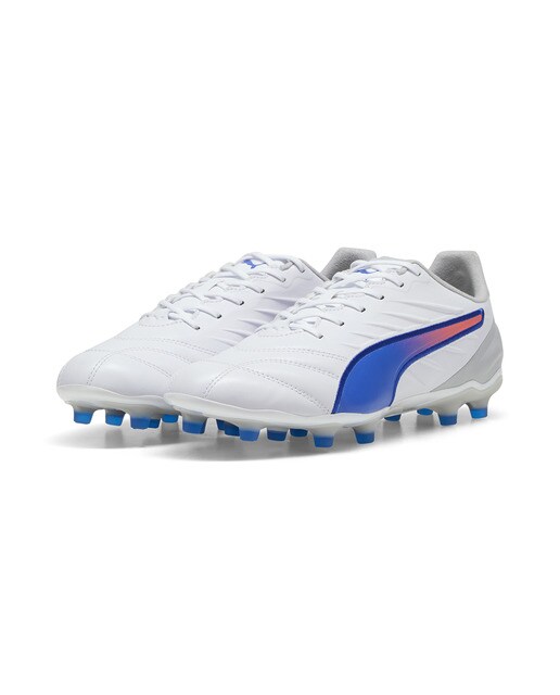 Chuteiras de Futebol de Homem King Pro FG/AG Branco / Azul-2