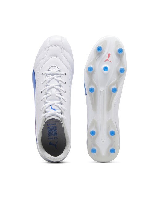 Chuteiras de Futebol de Homem King Pro FG/AG Branco / Azul-3