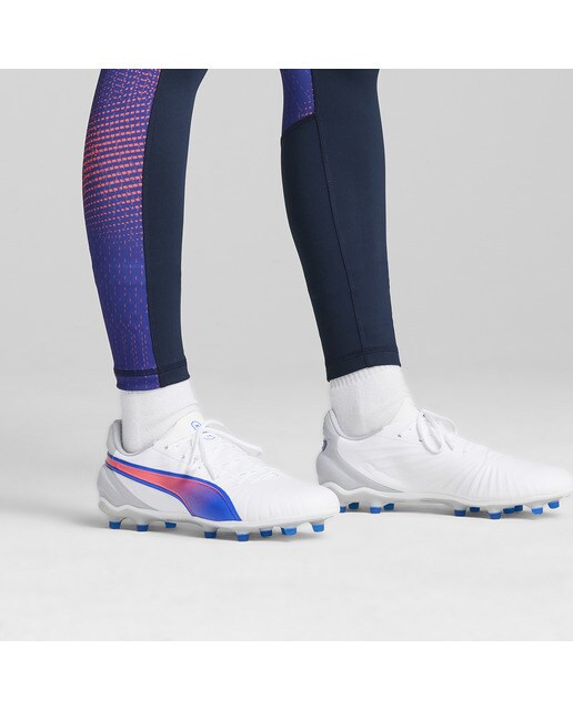 Chuteiras de Futebol de Homem King Pro FG/AG Branco / Azul-7