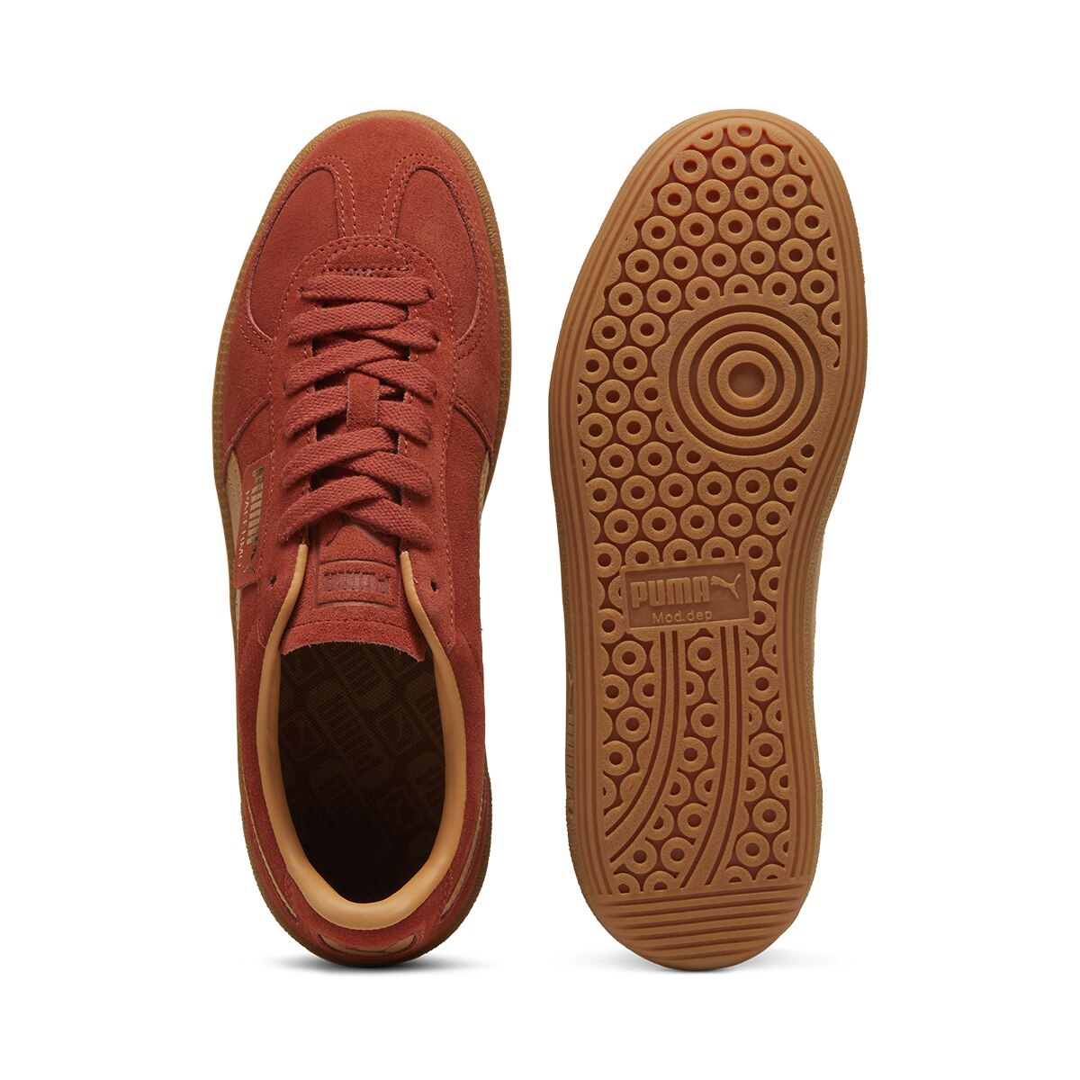 Sapatilhas Casual de Homem Suede Vermelho-5