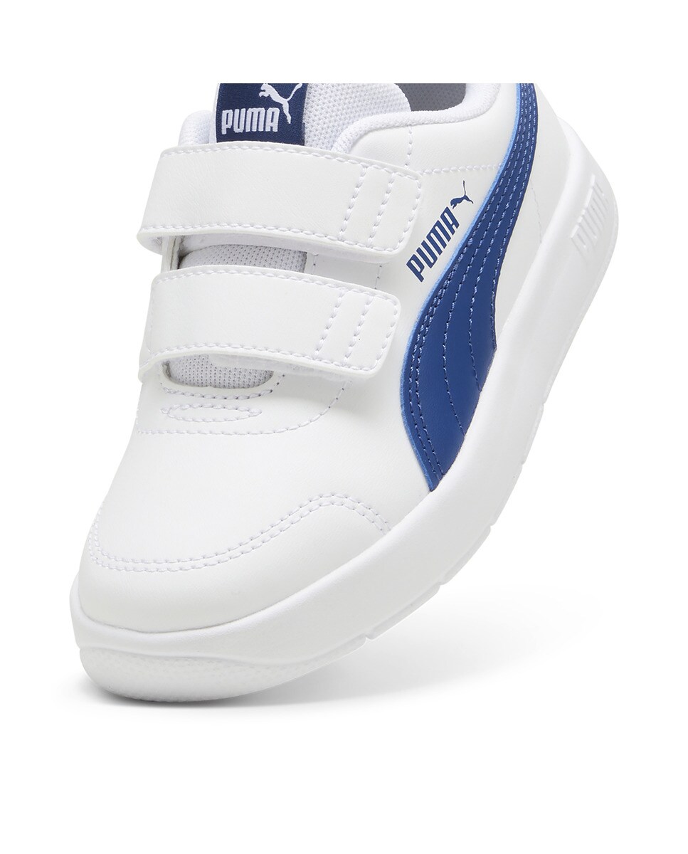 Sapatilhas Casual de Criança Courtflex V3 V Ps Branco / Azul-4