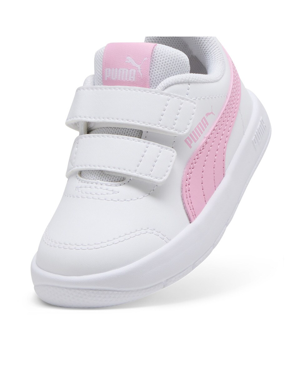 Sapatilhas Casual de Criança Courtflex V3 V Inf Branco / Rosa-2