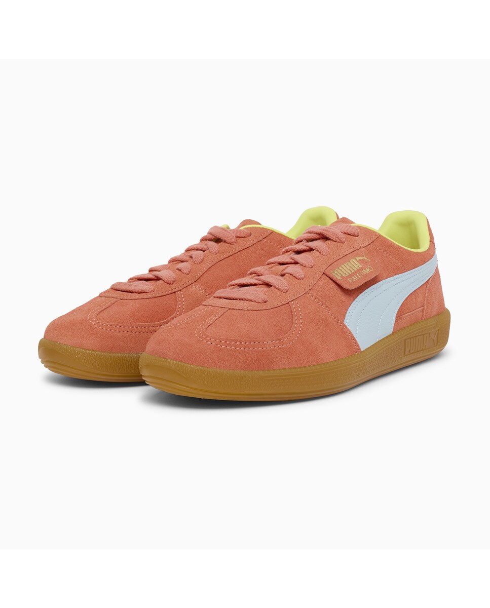 Sapatilhas Casual de Homem Suede Laranja / Azul-2