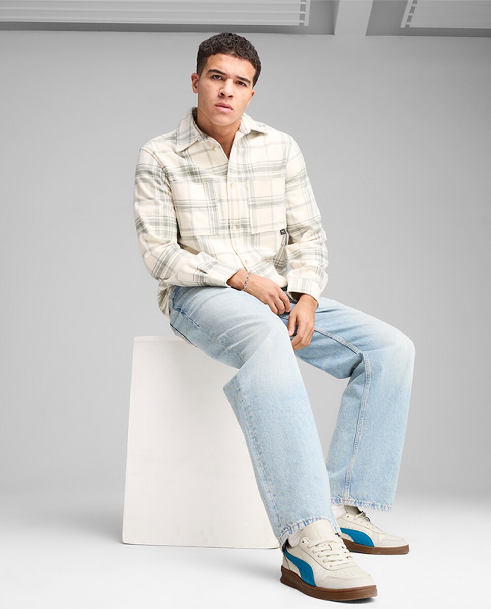 Sapatilhas Indoor OG Casual de Homem Branco-7
