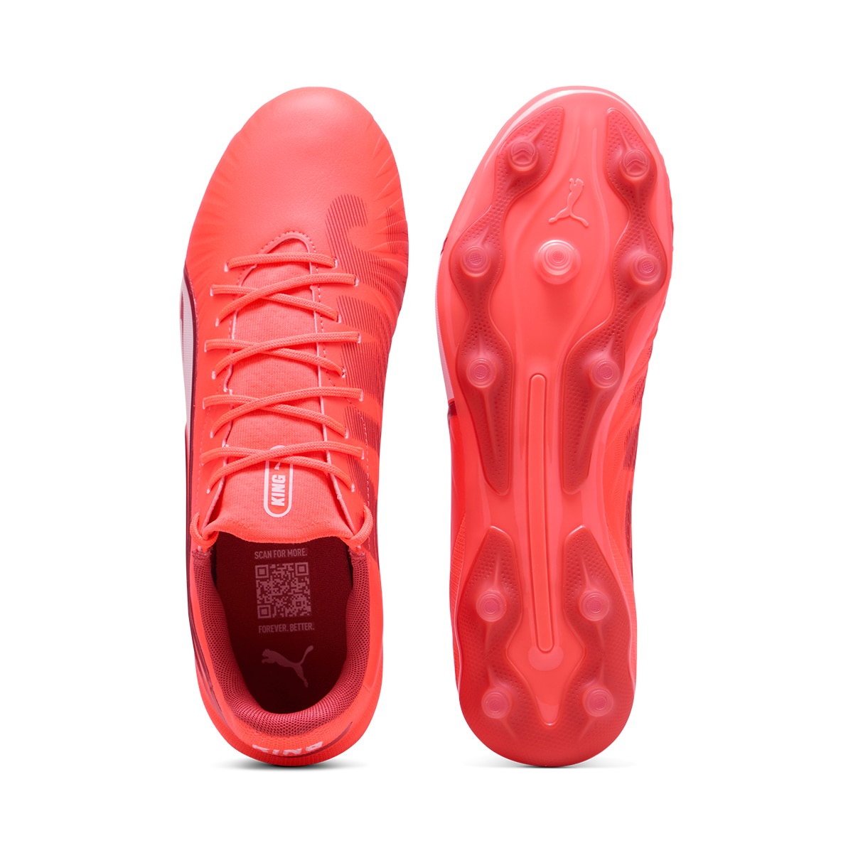 Chuteiras de Futebol de Homem King Match FG/AG Jr Vermelho-3
