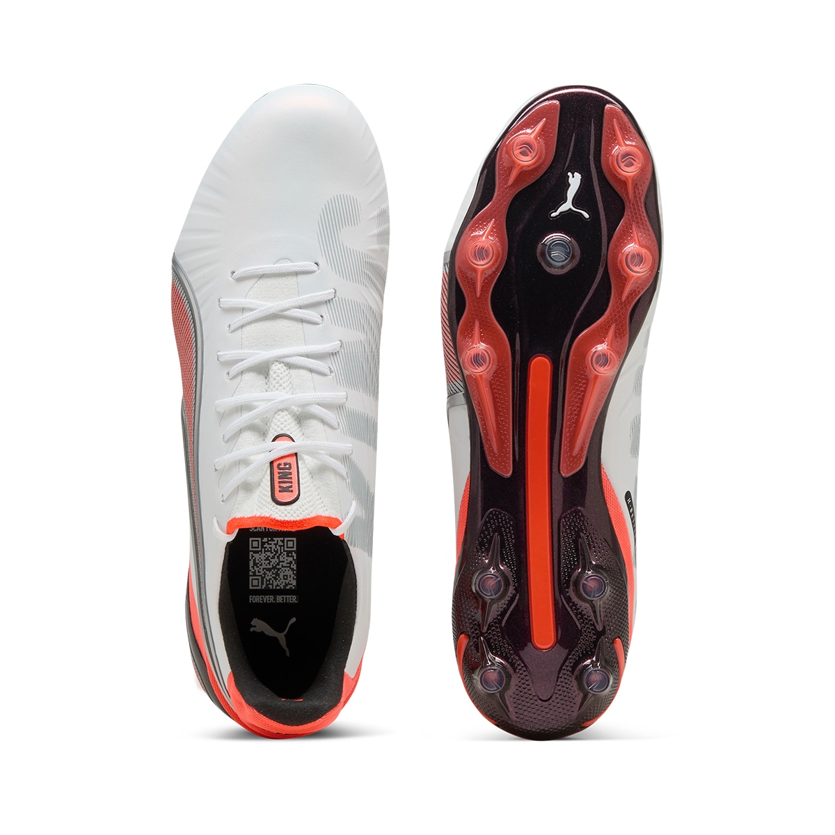 Chuteiras de Futebol King Ultimate FG/AG Branco-3