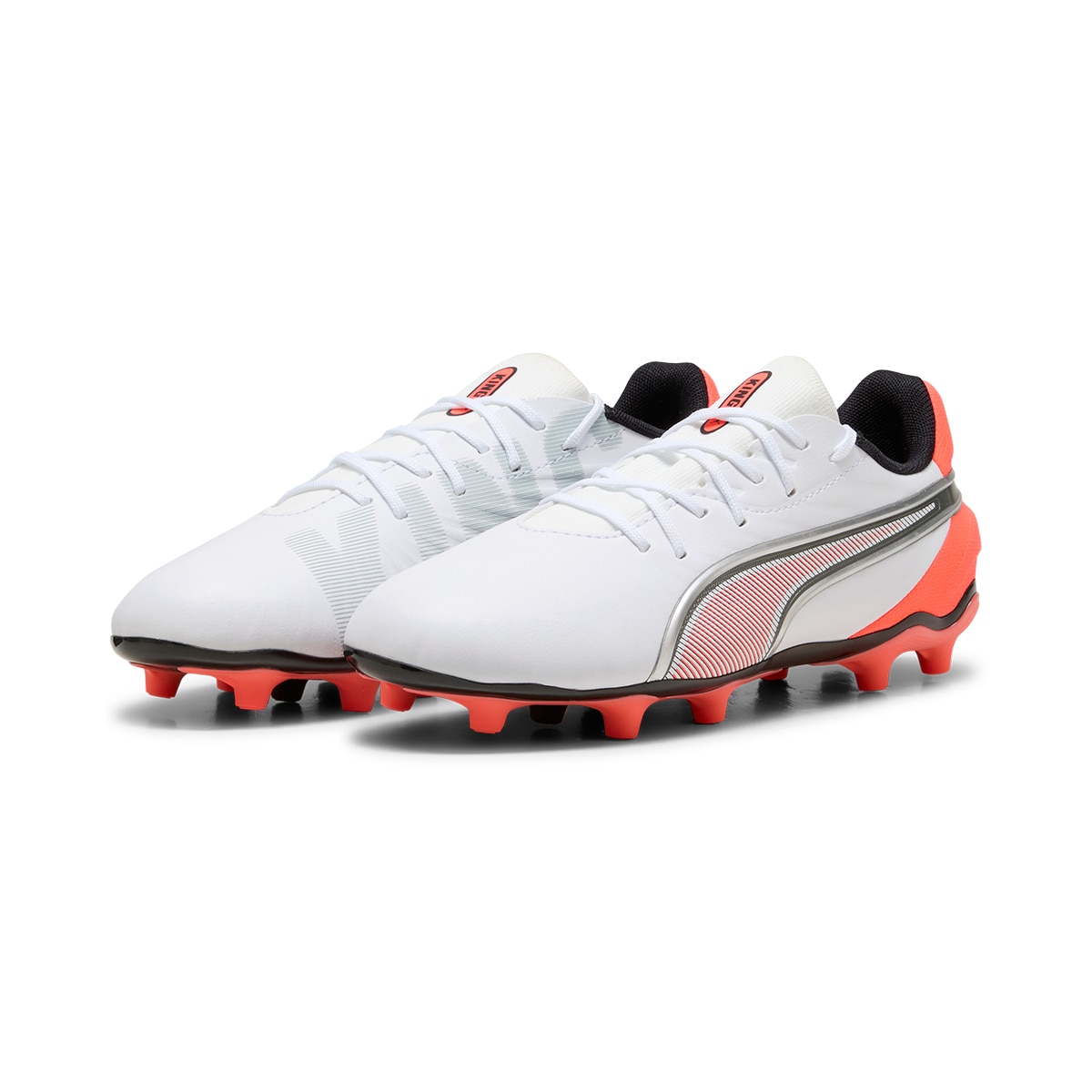 Chuteiras de Futebol King Match FG/AG Jr Branco-2