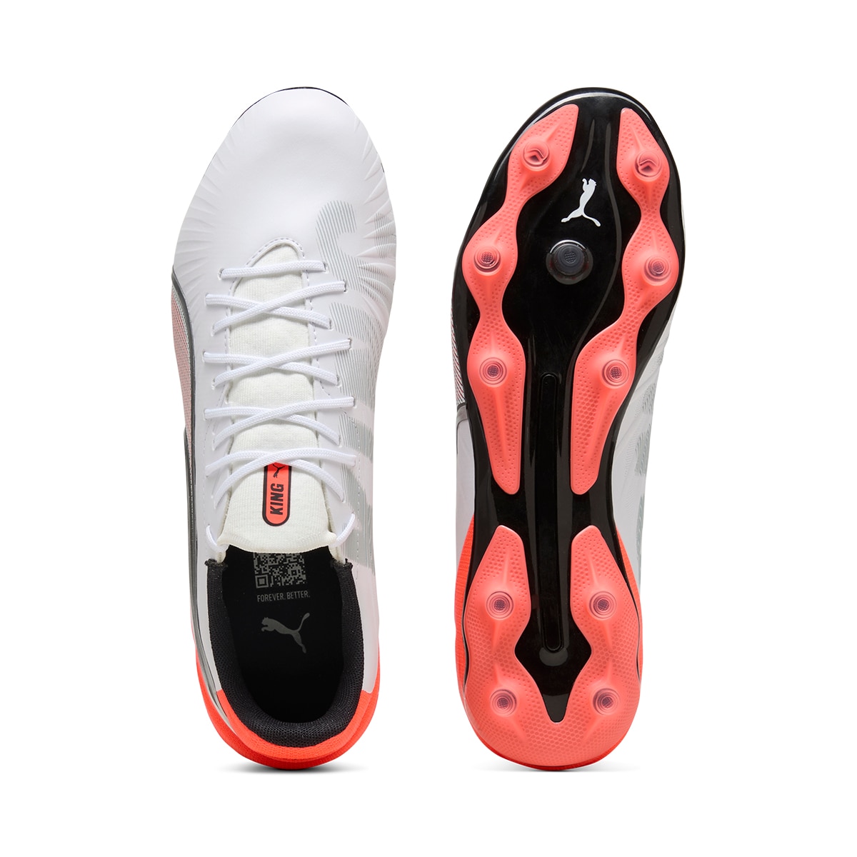 Chuteiras de Futebol King Match FG/AG Branco-3