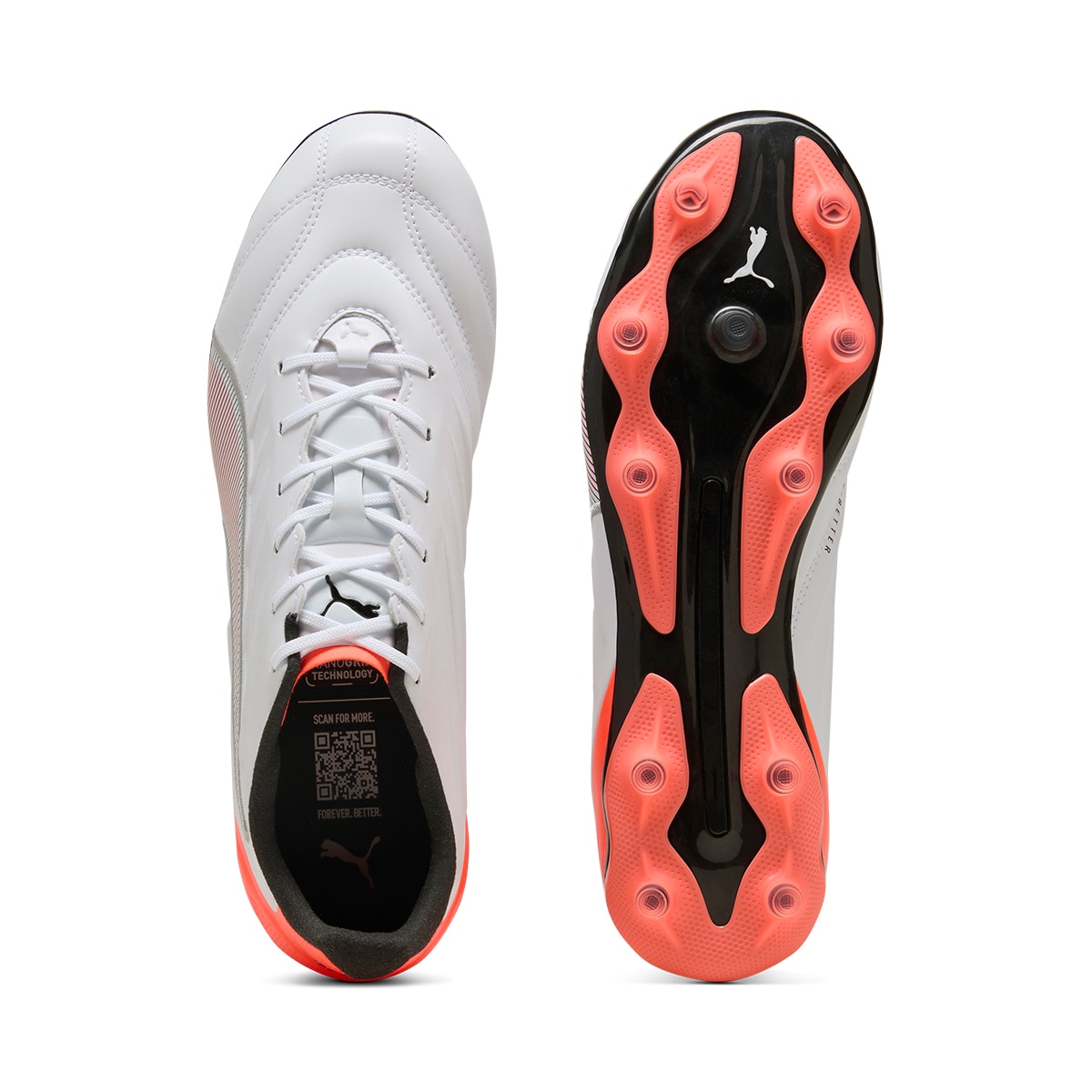 Chuteiras de Futebol King Pro FG/AG Branco-3