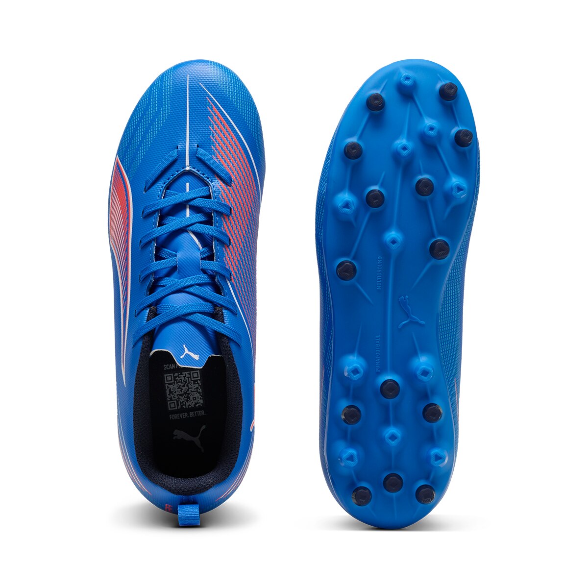 Chuteiras de Futebol Ultra 6 Play MG Jr Azul-3