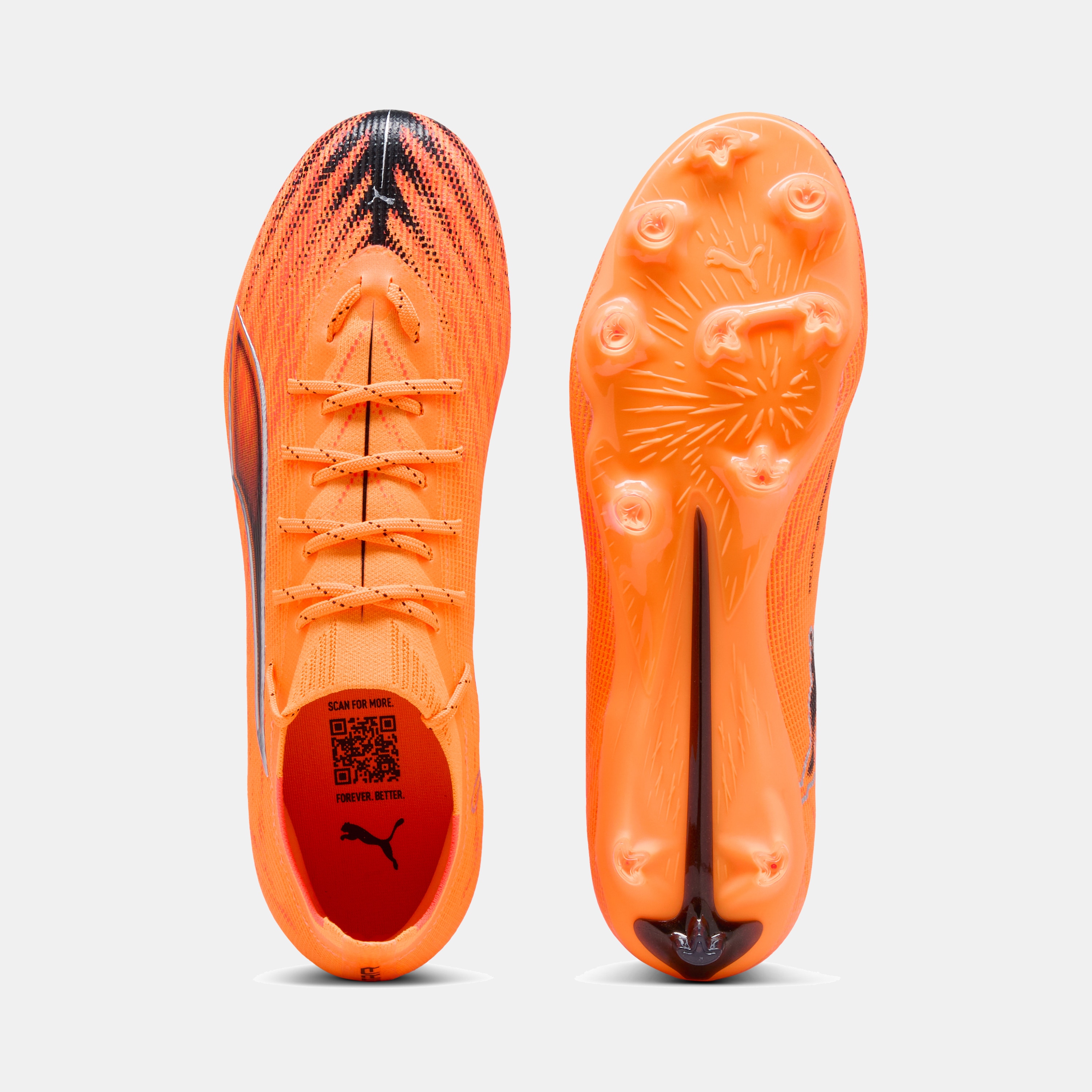 Chuteiras de Futebol Ultra 6 Pro FG/AG Unissexo Laranja-5