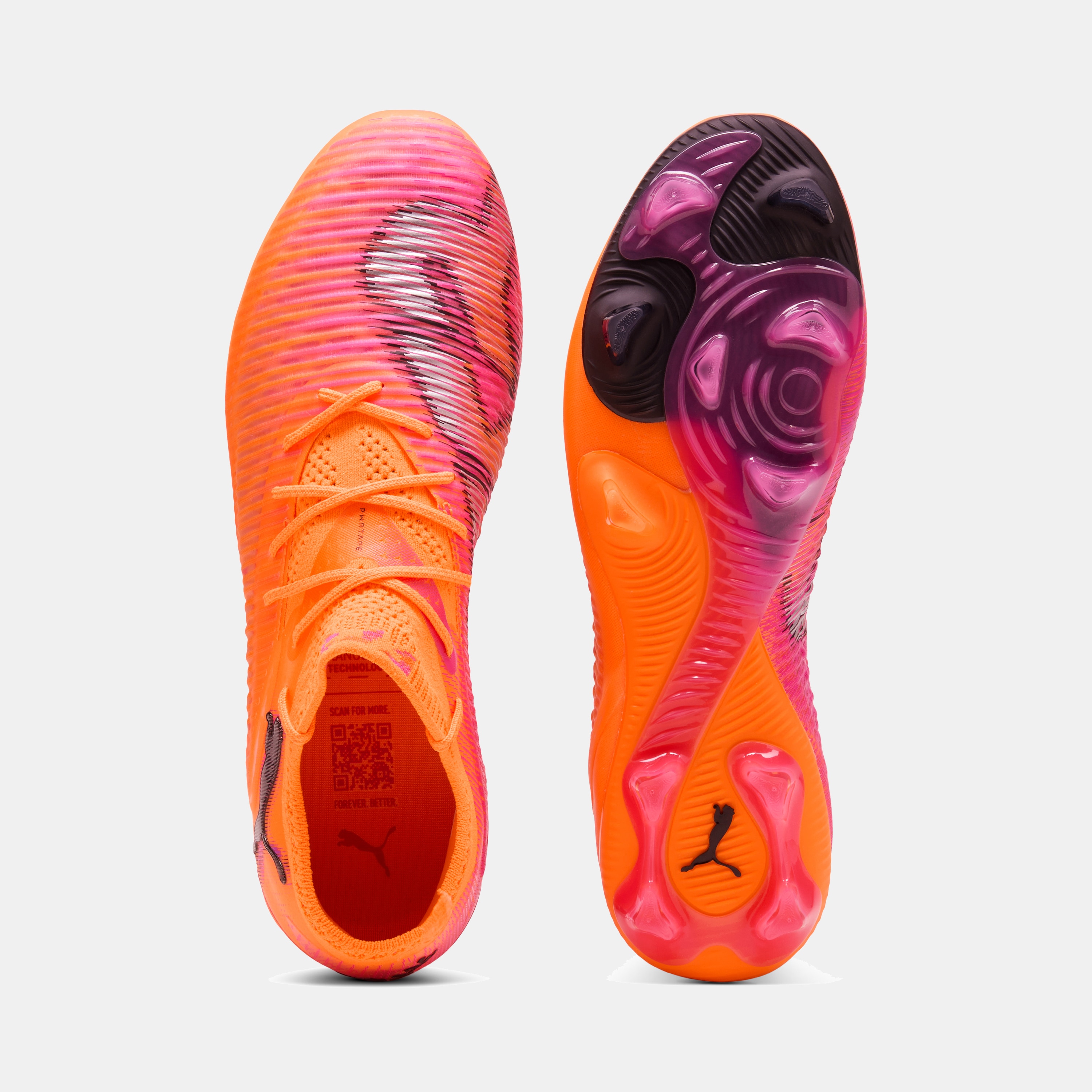 Chuteiras de Futebol Future 8 Ultimate Low FG Unissexo Laranja-5