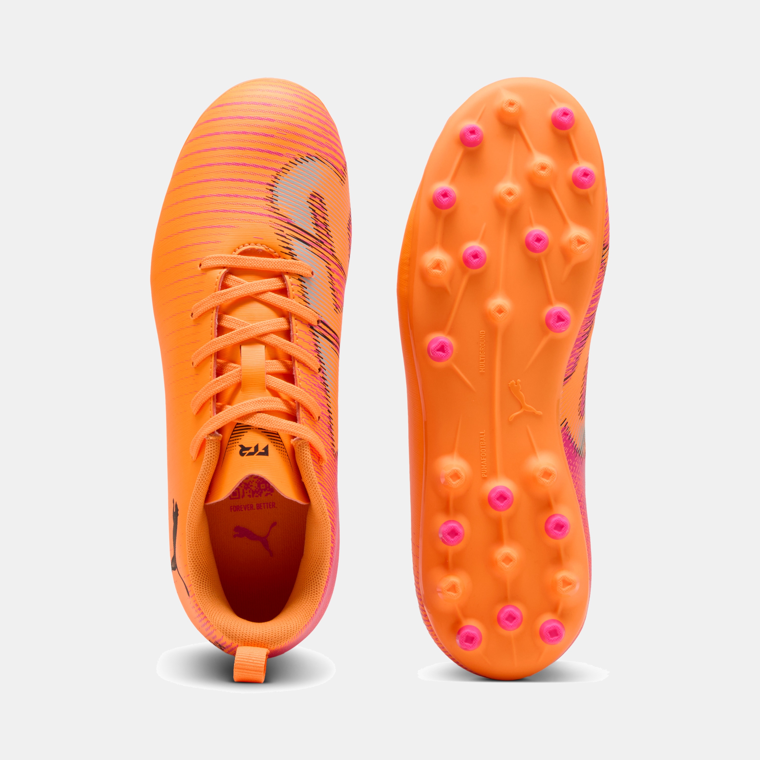 Chuteiras de Futebol de Criança Future 8 Play MG Laranja-5
