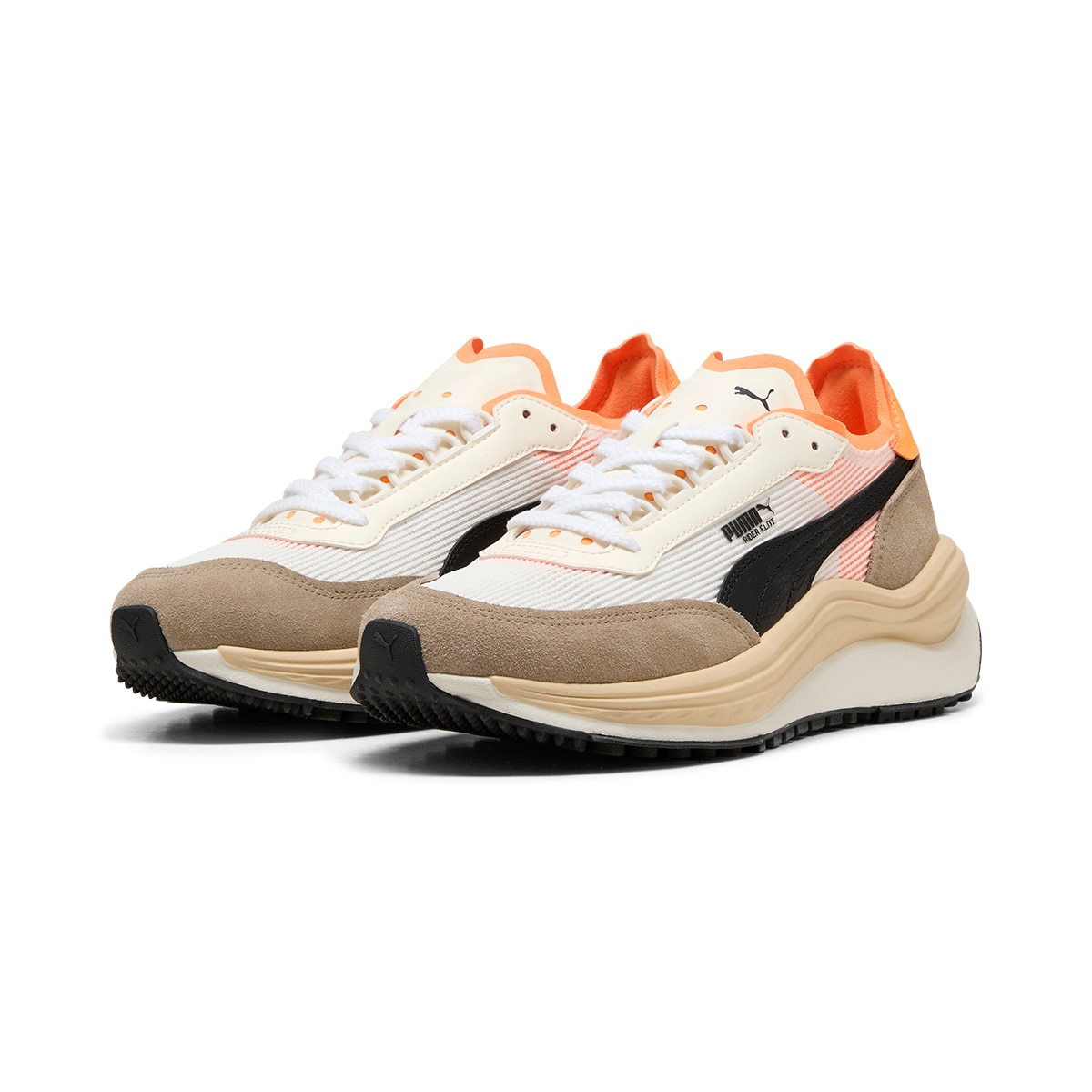Sapatilhas Casual Rider Elite Unissexo Branco / Laranja-2