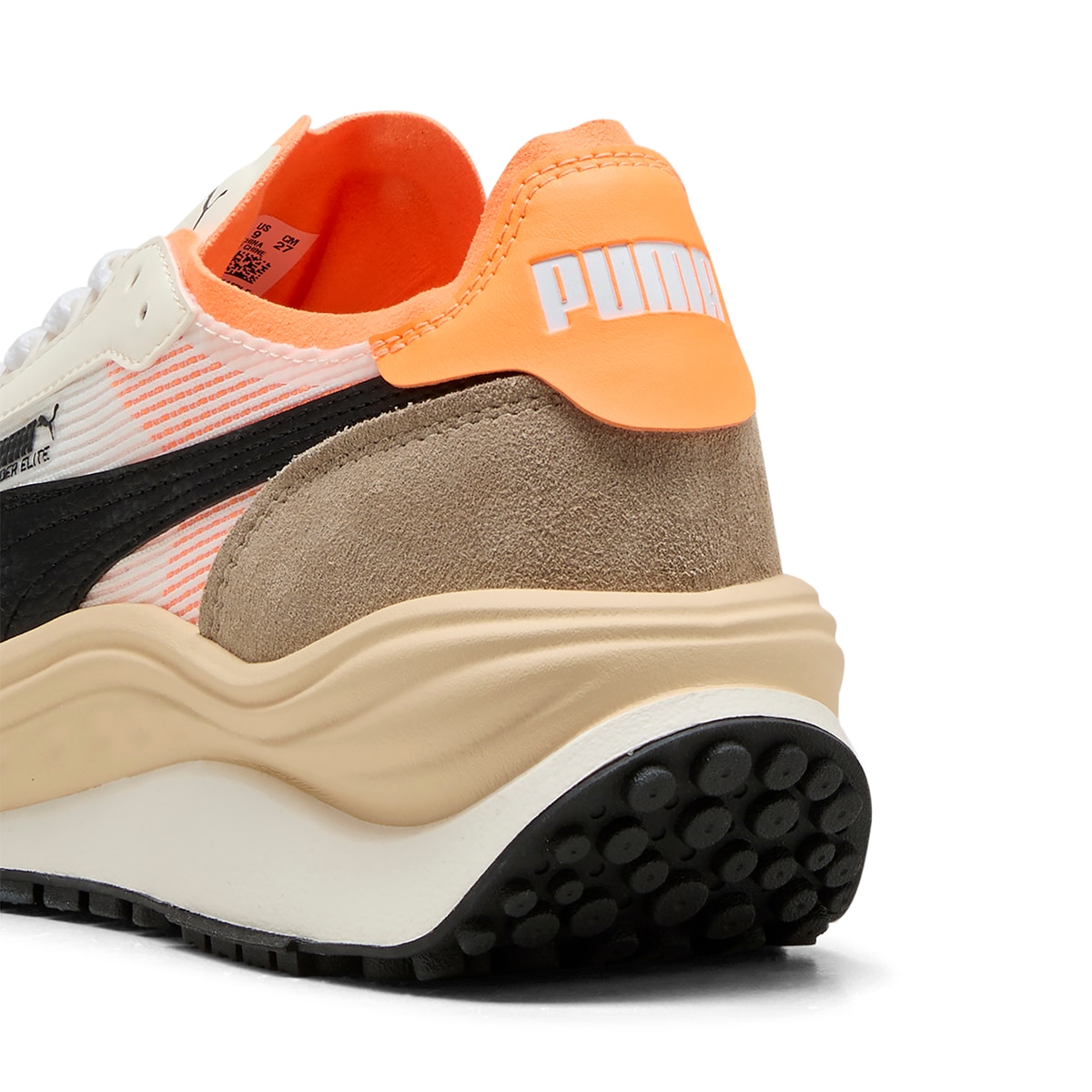 Sapatilhas Casual Rider Elite Unissexo Branco / Laranja-5