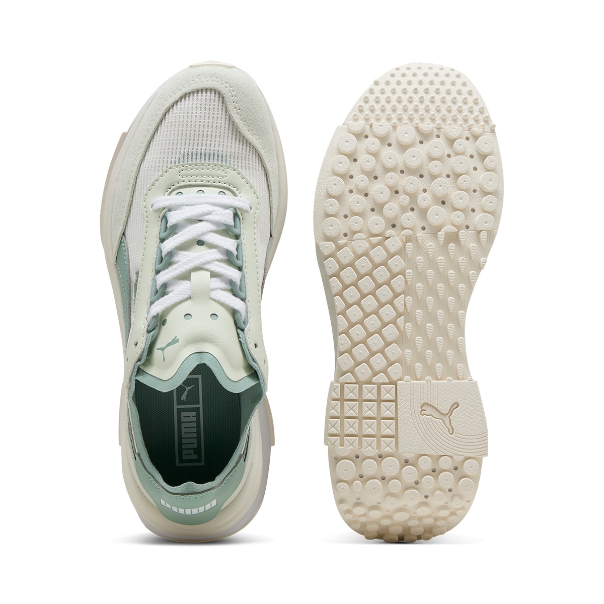 Sapatilhas Casual Rider Elite de Mulher Branco / Verde-3