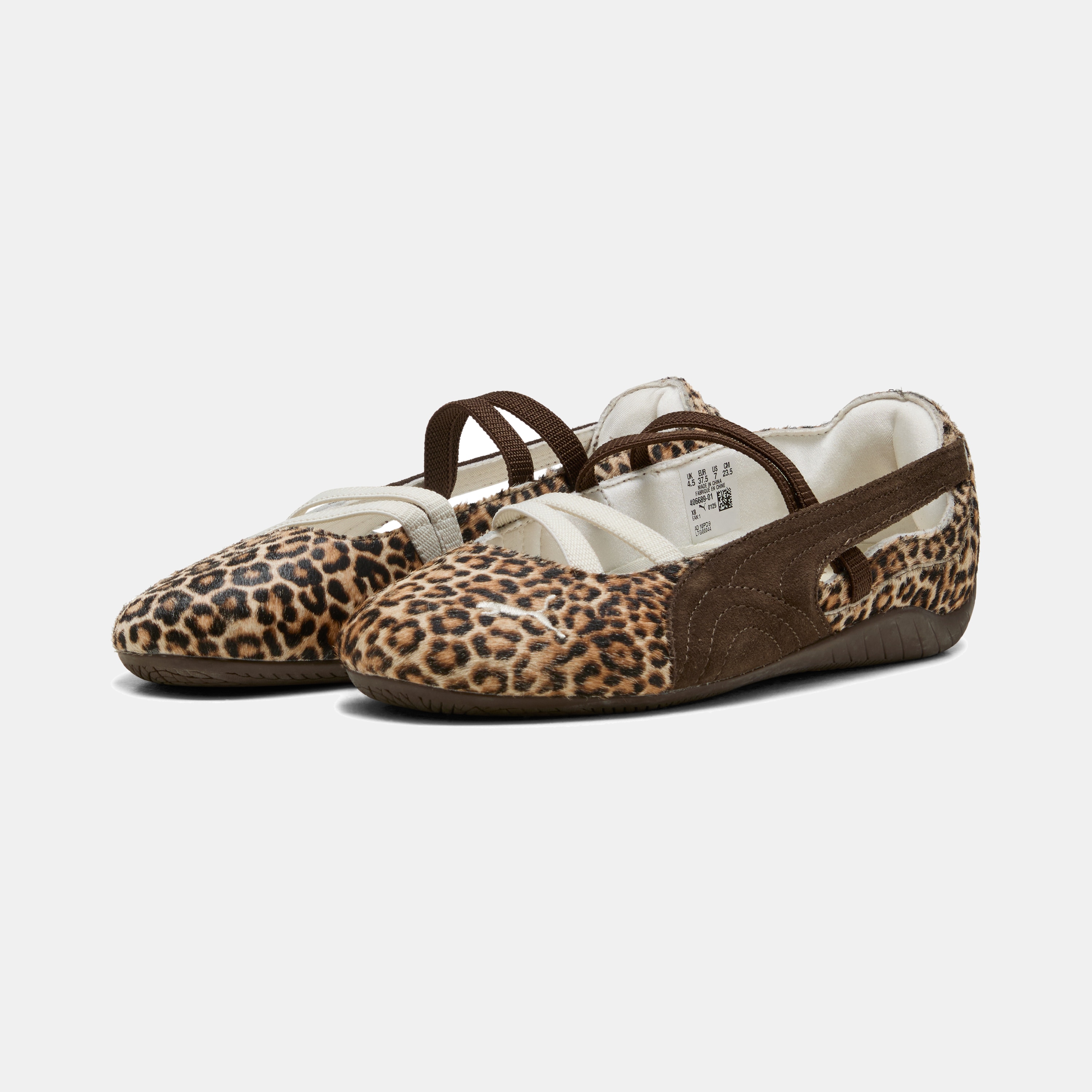 Sapatilhas Casual Speedcat Ballet Leopard Wns de Mulher Castanho-2
