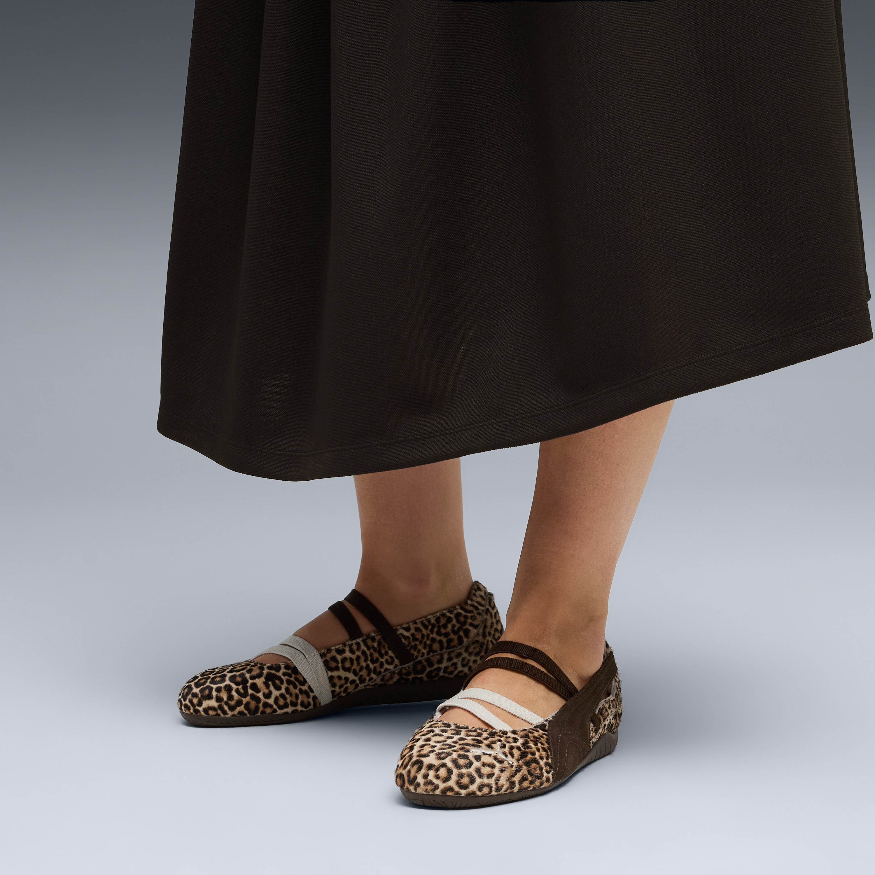 Sapatilhas Casual Speedcat Ballet Leopard Wns de Mulher Castanho-4