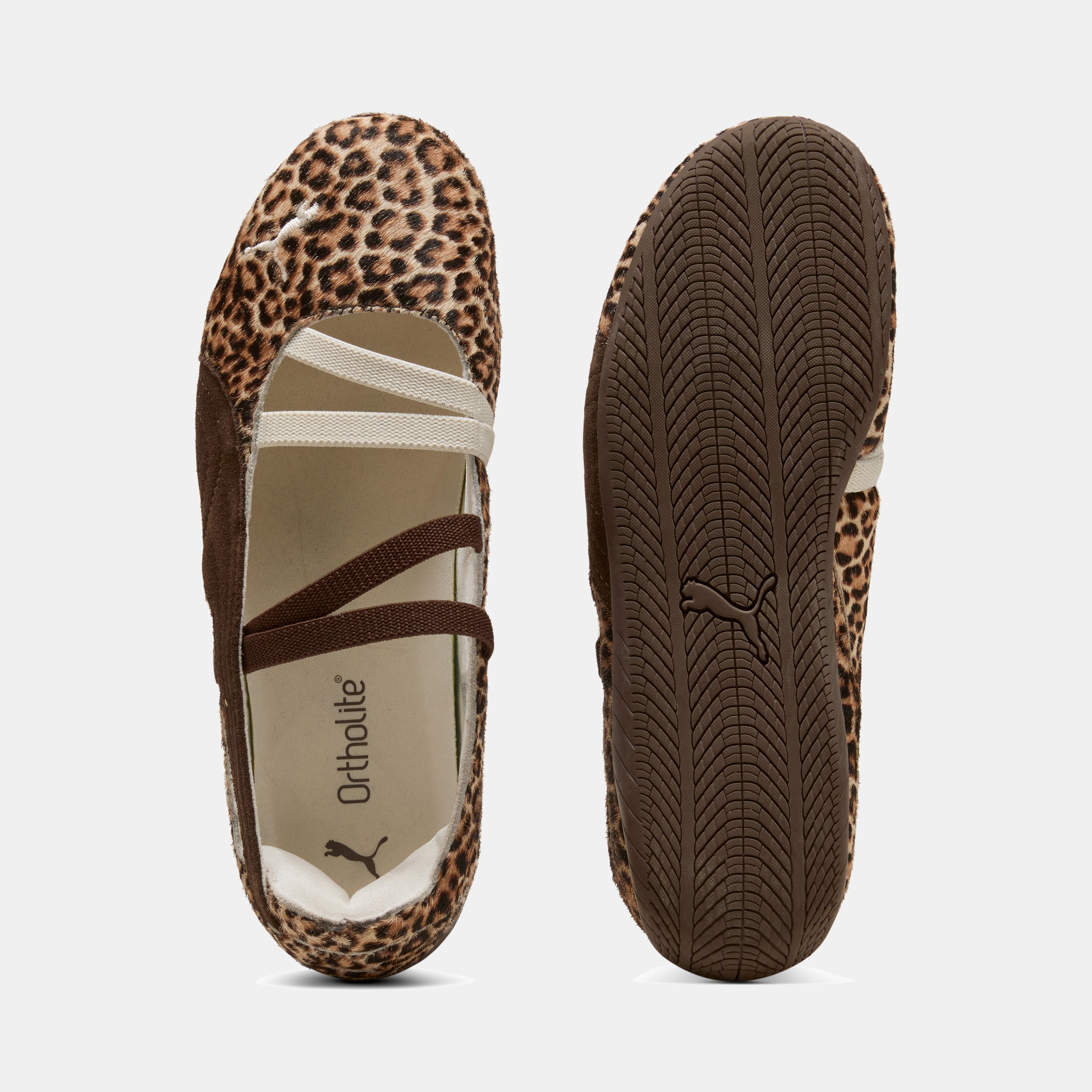 Sapatilhas Casual Speedcat Ballet Leopard Wns de Mulher Castanho-7