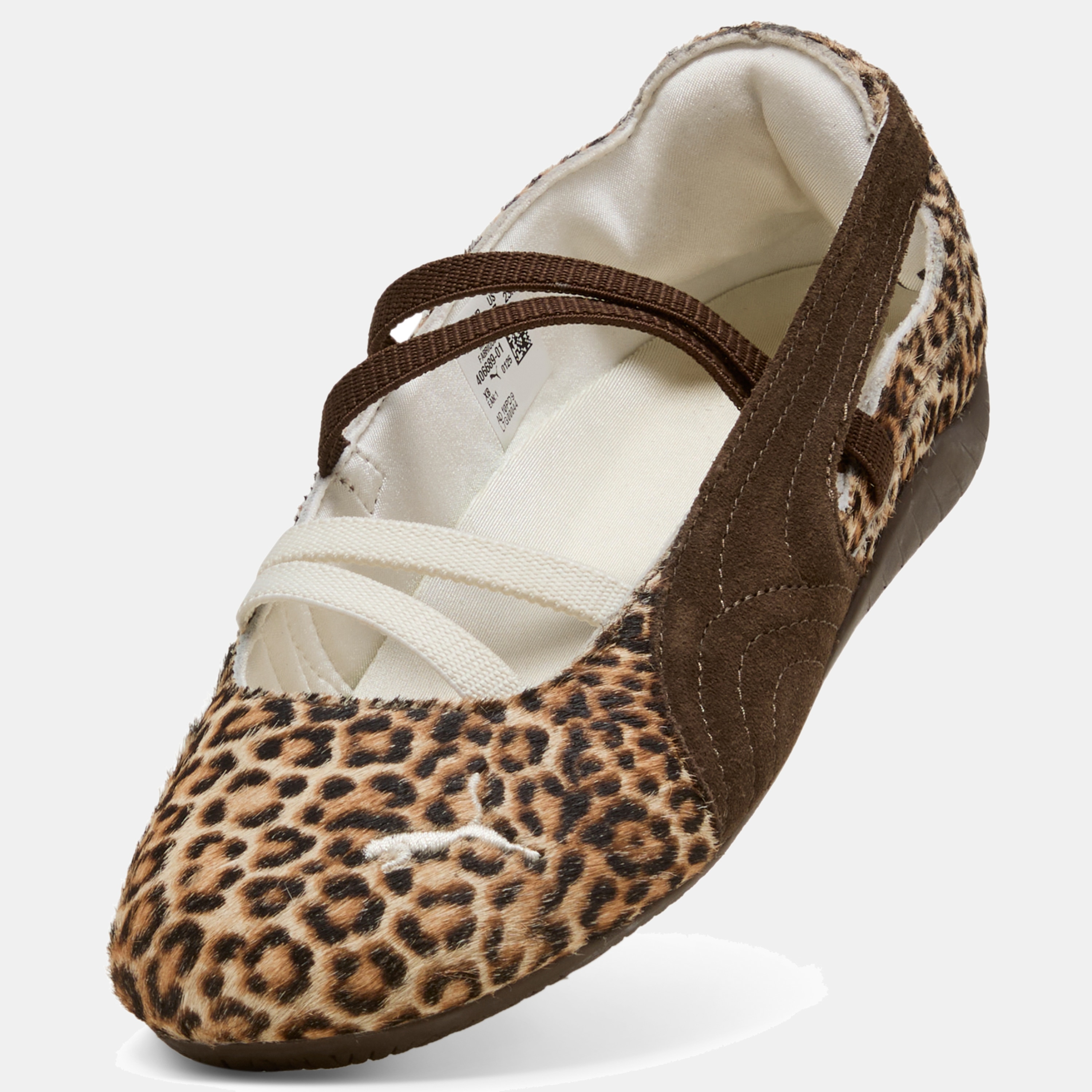 Sapatilhas Casual Speedcat Ballet Leopard Wns de Mulher Castanho-8