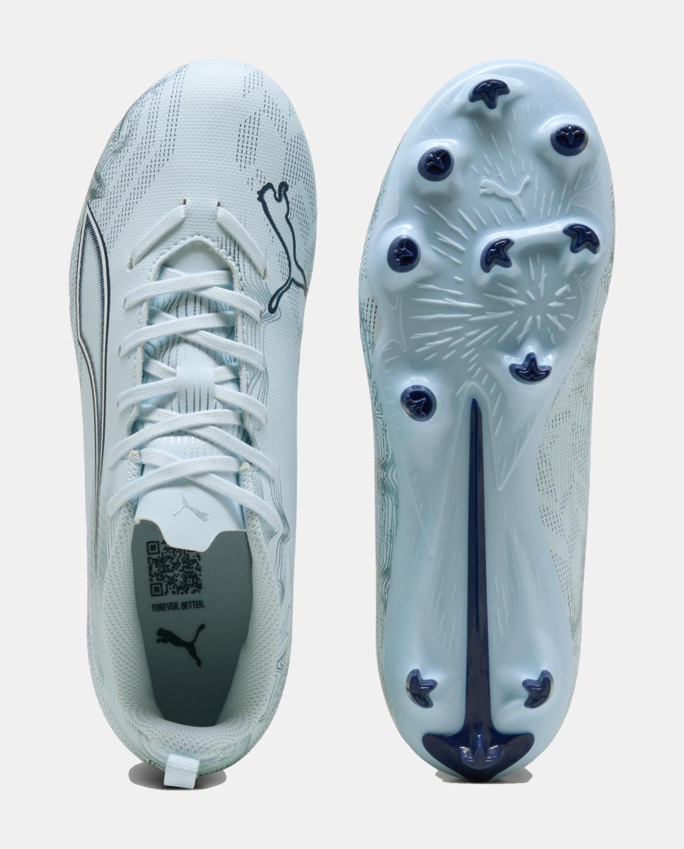 Chuteiras de Futebol de Criança ULTRA 6 PLAY FG/AG Jr Puma Branco-3