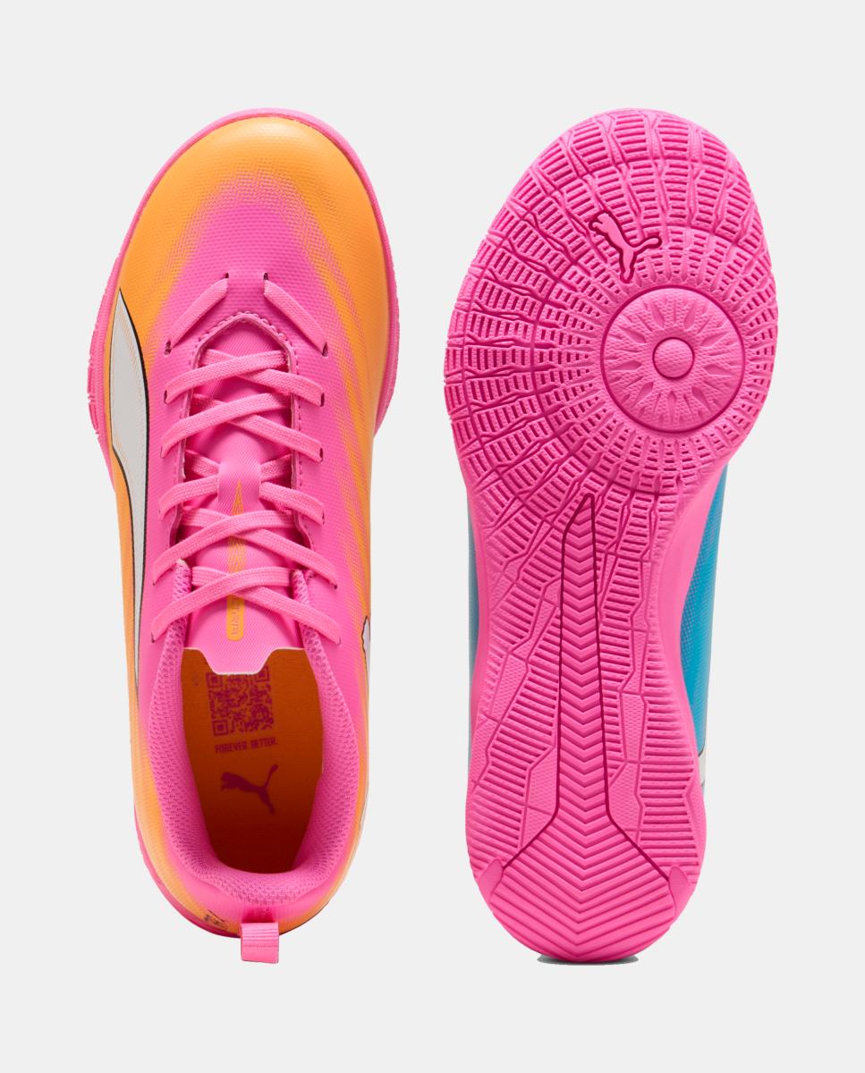 Chuteiras de Futebol de Criança ULTRA 6 PLAY IT Jr Puma Rosa-2
