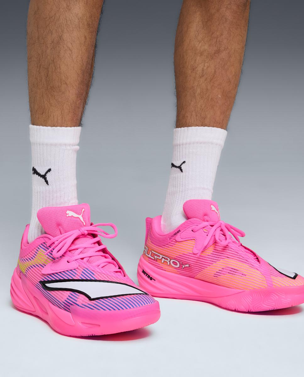 Sapatilhas de Basquetebol de Homem All-Pro NITRO Showtime Puma Rosa-6